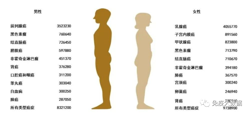 图1美国2022年癌症生存者人数